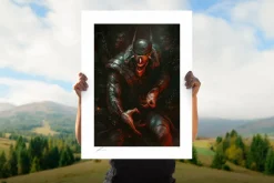 Batman - The Batman Who Laughs Fine Art Print by Richard Luong