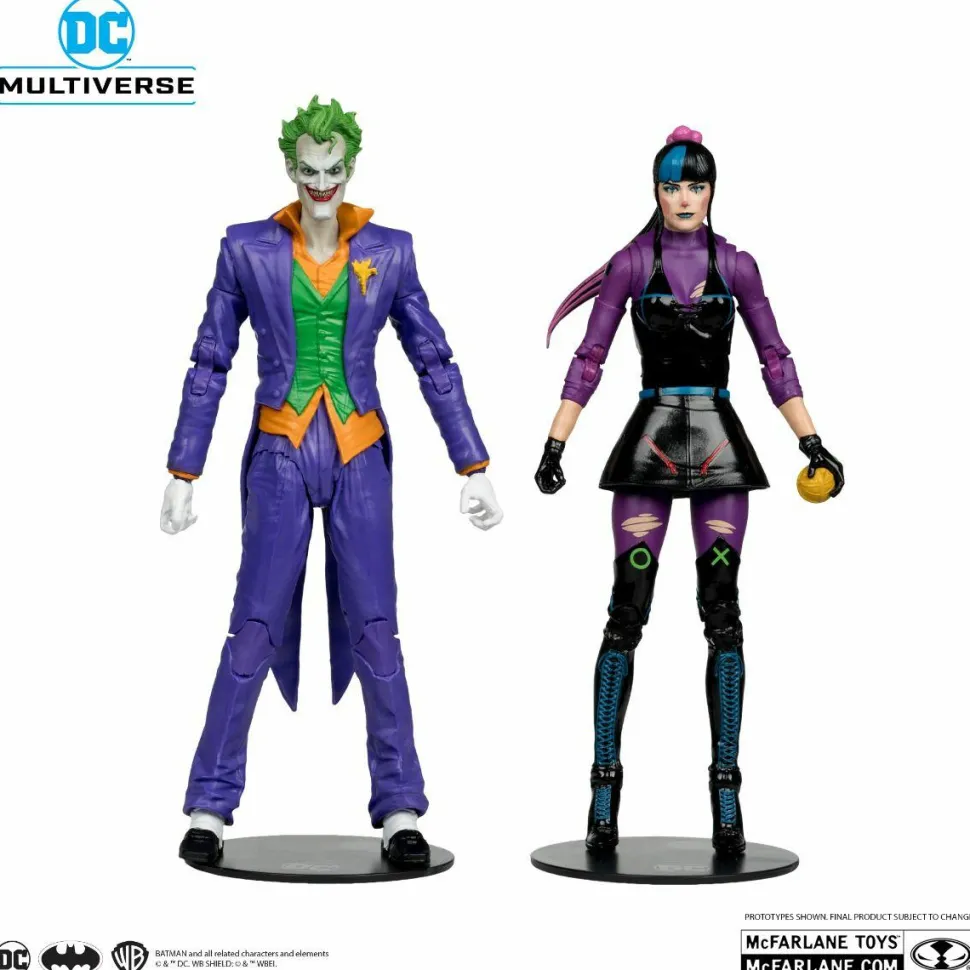 Batman - The Joker & Punchline DC Multiverse 7" Scale Action Figure 2-Pack