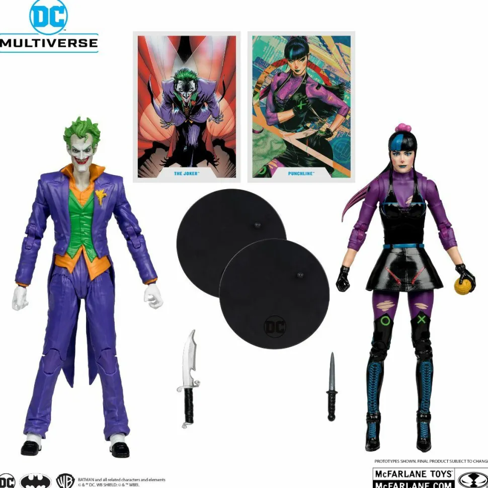 Batman - The Joker & Punchline DC Multiverse 7" Scale Action Figure 2-Pack