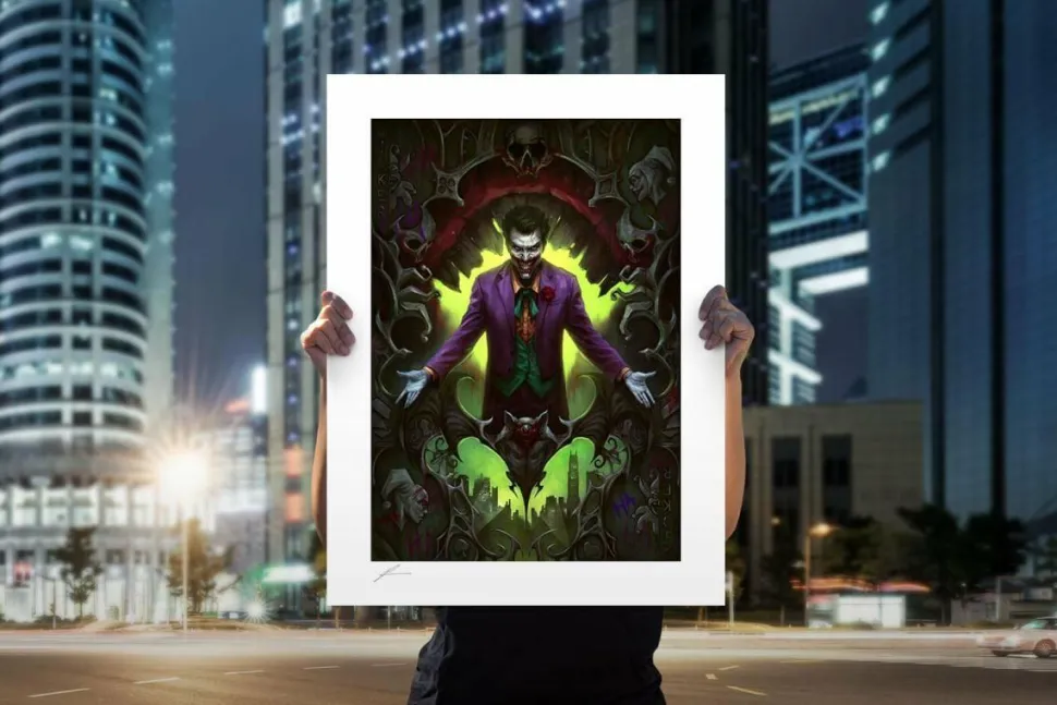Batman - The Joker: Wild Card Fine Art Print by Richard Luong