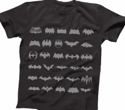Batman - Through The Ages Logo Black Male T-Shirt