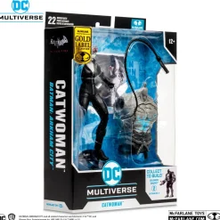Batman: Arkham City - Catwoman (Black & White Variant) DC Multiverse Gold Label 7” Scale Action Figure (Solomon Grundy Build-A-Figure)