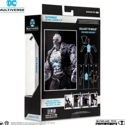 Batman: Arkham City - Catwoman (Black & White Variant) DC Multiverse Gold Label 7” Scale Action Figure (Solomon Grundy Build-A-Figure)