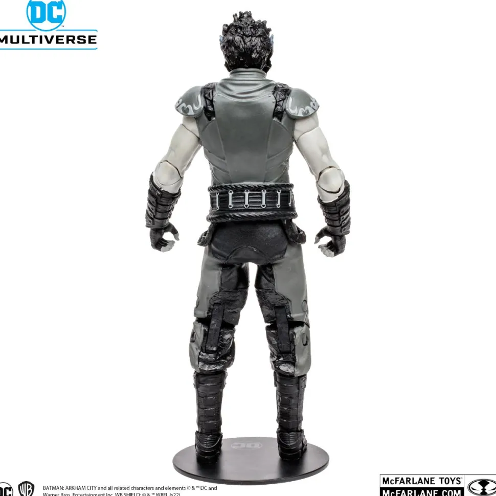 Batman: Arkham City - Ra's Al Ghul (Black & White Variant) DC Multiverse Gold Label 7” Scale Action Figure (Solomon Grundy Build-A-Figure)