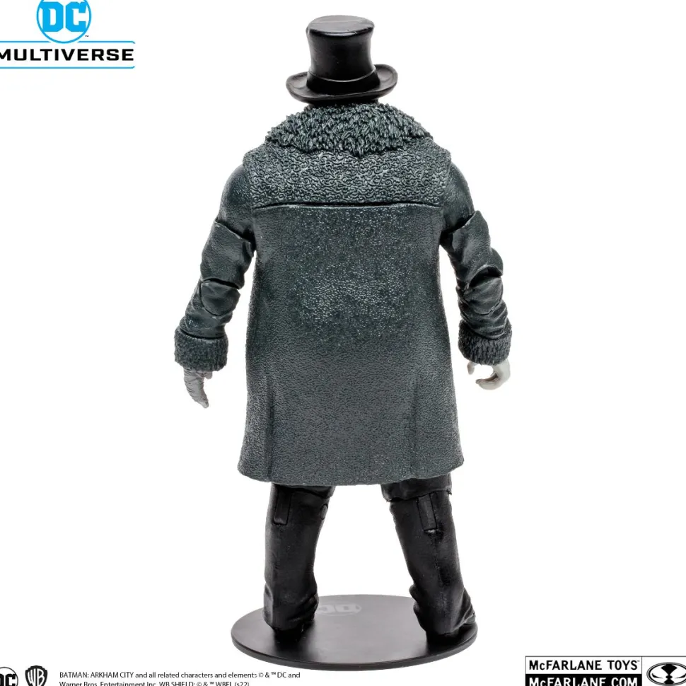 Batman: Arkham City - The Penguin (Black & White Variant) DC Multiverse Gold Label 7” Scale Action Figure (Solomon Grundy Build-A-Figure)
