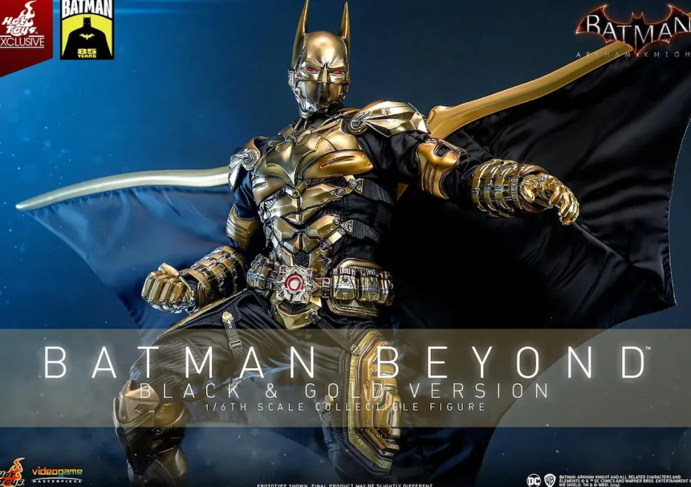 Batman: Arkham Knight - Batman Beyond (Black & Gold Version) 1/6th Scale Hot Toys Action Figure (Hot Toys Exclusive)