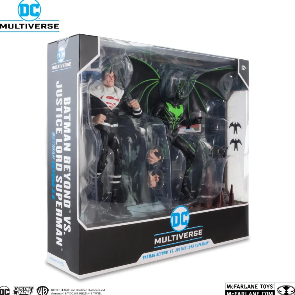Batman Beyond 2.0 - Batman Beyond vs. Justice Lord Superman DC Multiverse 7" Scale Action Figure 2-Pack