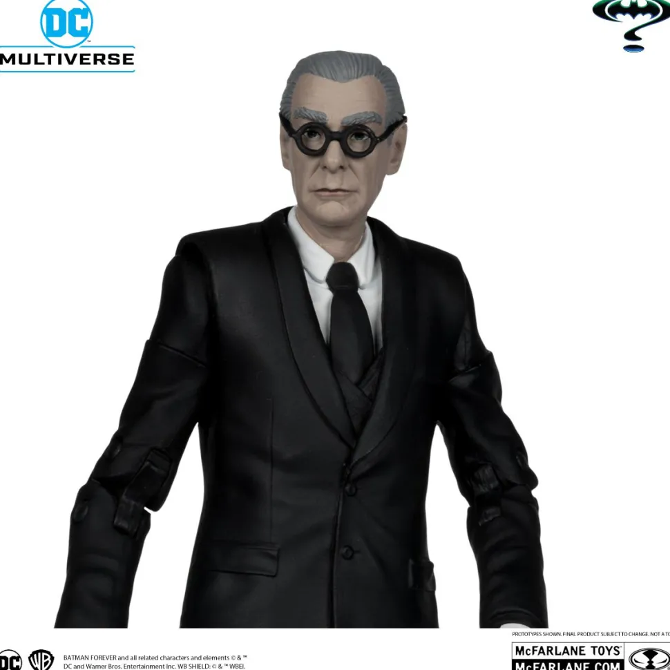 Batman Forever (1995) - Alfred Pennyworth & Batmobile DC Multiverse Gold Label 7" Scale Action Figure Vehicle 2-Pack