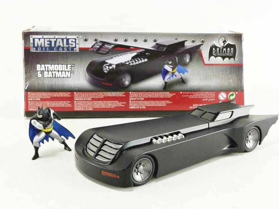 Batman: The Animated Series - Batman with Batmobile Hollywood Rides 1/24th Scale Die-Cast Vehicle Replica
