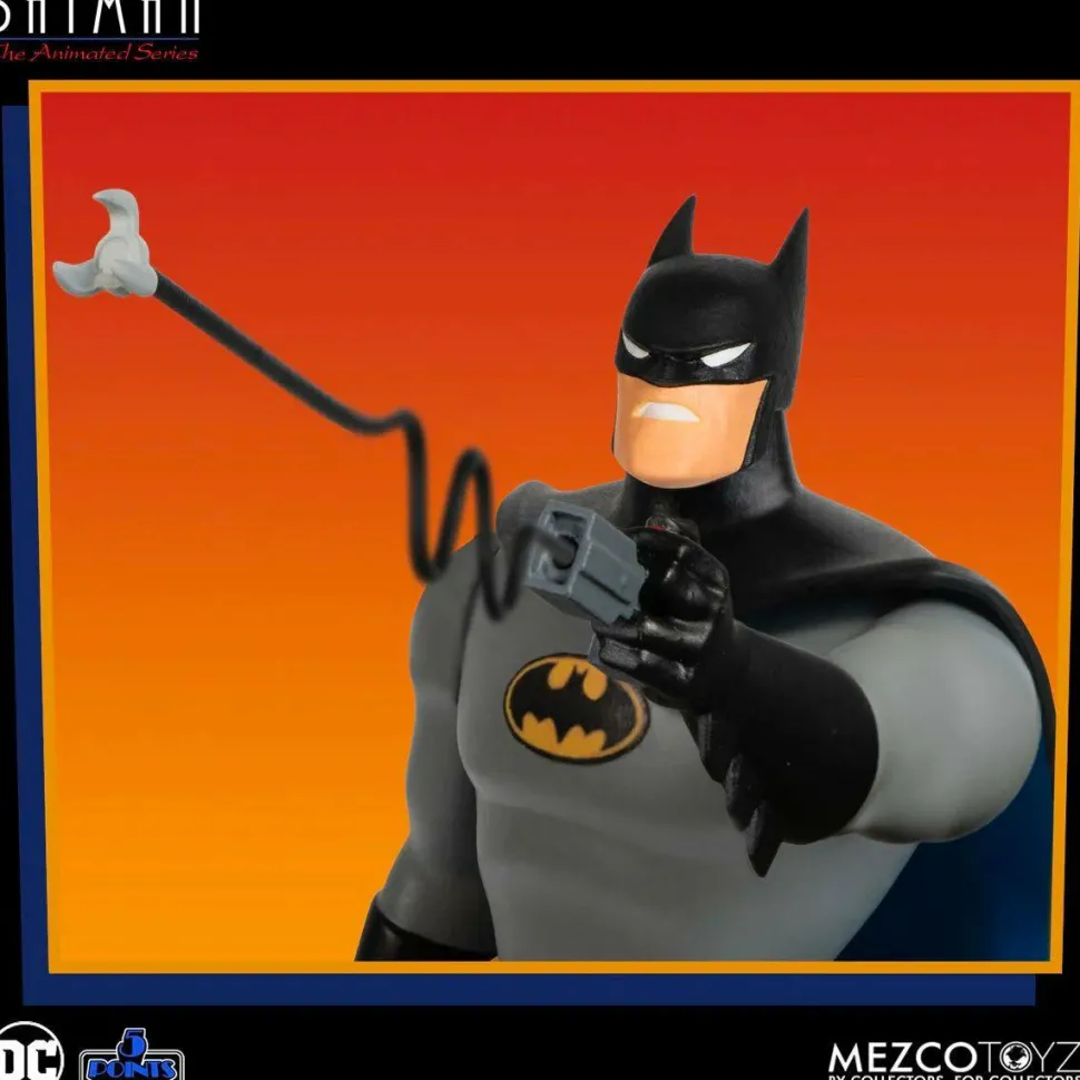 Batman: The Animated Series - Batman, Robin, Catwoman & The Joker 5 Points 3.75" Scale Action Figure Bundle (Set of 4)