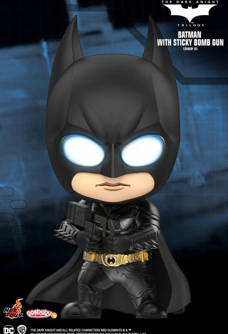 Batman: The Dark Knight - Batman with Sticky Bomb Gun Cosbaby (S) Hot Toys Figure