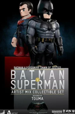 Batman vs Superman: Dawn of Justice - Batman and Superman Artist Mix Bobble Head Hot Toys Figures (Set of 2)