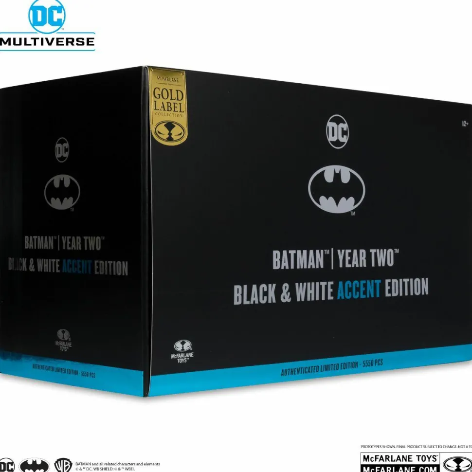 Batman: Year Two - Batman DC Multiverse Black & White Accent Edition Gold Label 7" Scale Action Figure