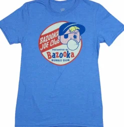 Bazooka Bubble Gum - Bazooka Joe Club Pop! Tees Unisex Heather Blue T-Shirt