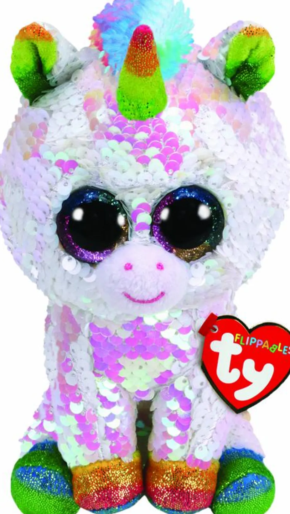 Beanie Boos - Pixy the White Unicorn Flippable 6” Plush