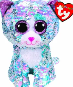 Beanie Boos - Whimsy the Blue Cat Flippable 6” Plush