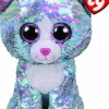 Beanie Boos - Whimsy the Blue Cat Flippable 9” Plush
