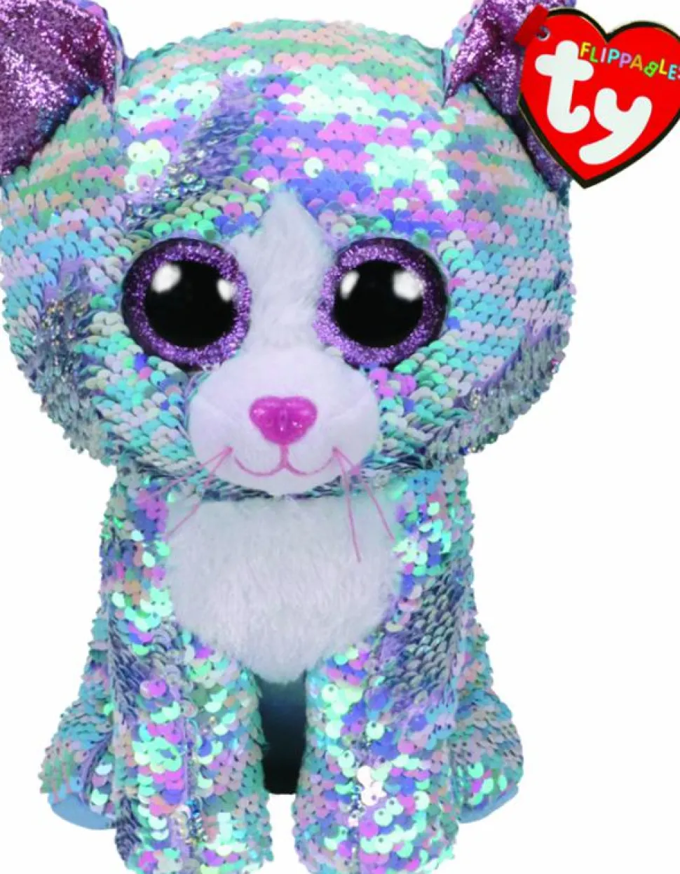 Beanie Boos - Whimsy the Blue Cat Flippable 9” Plush