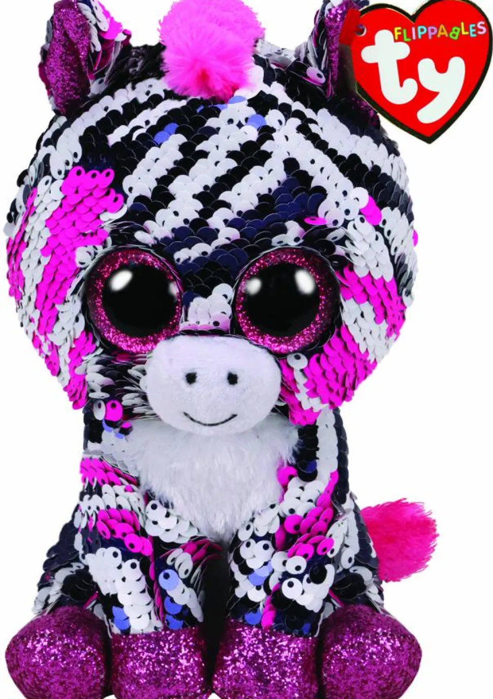 Beanie Boos - Zoey the Zebra Flippable 6” Plush