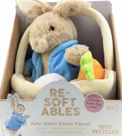 Beatrix Potter - Peter Rabbit in Basket Re-Softables 10" Plush Playset