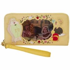Beauty and the Beast (1991) - Belle Lenticular Princess Series 4" Faux Leather Zip-Around Wristlet Wallet