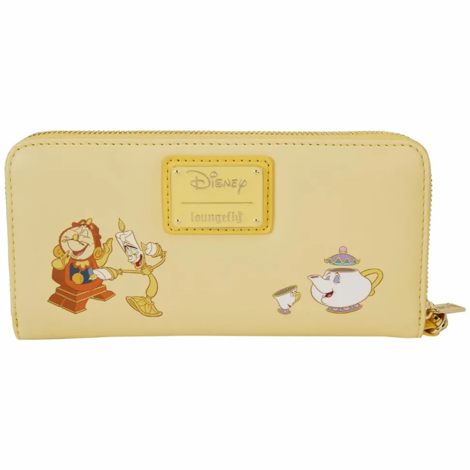 Beauty and the Beast (1991) - Belle Lenticular Princess Series 4" Faux Leather Zip-Around Wristlet Wallet