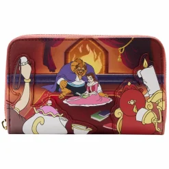 Beauty and the Beast (1991) - Fireplace Scene 4” Faux Leather Zip-Around Wallet