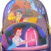 Beauty and the Beast (1991) - Scenes Triple Pocket 10" Faux Leather Mini Backpack