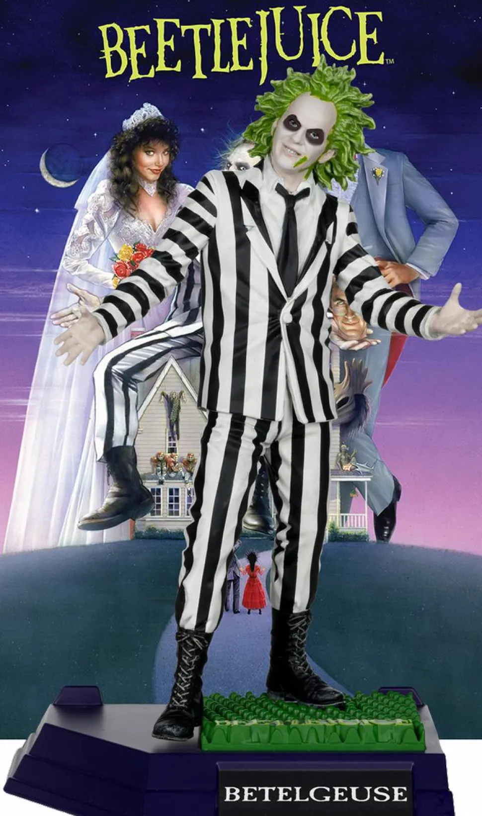 Beetlejuice (1988) - Beetlejuice (Betelgeuse) Movie Maniacs 6" Scale PVC Statue