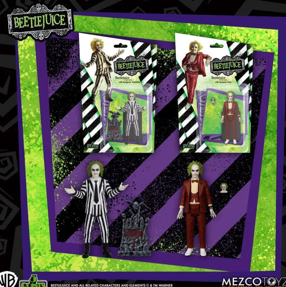 Beetlejuice (1988) - Beetlejuice (Red Tuxedo) 5 Points 3.75" Scale Action Figure