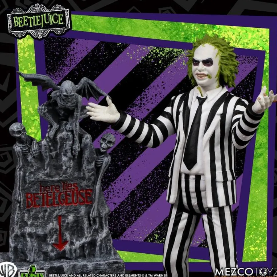 Beetlejuice (1988) - Beetlejuice 5 Points 3.75" Scale Action Figure Bundle (Set of 2)