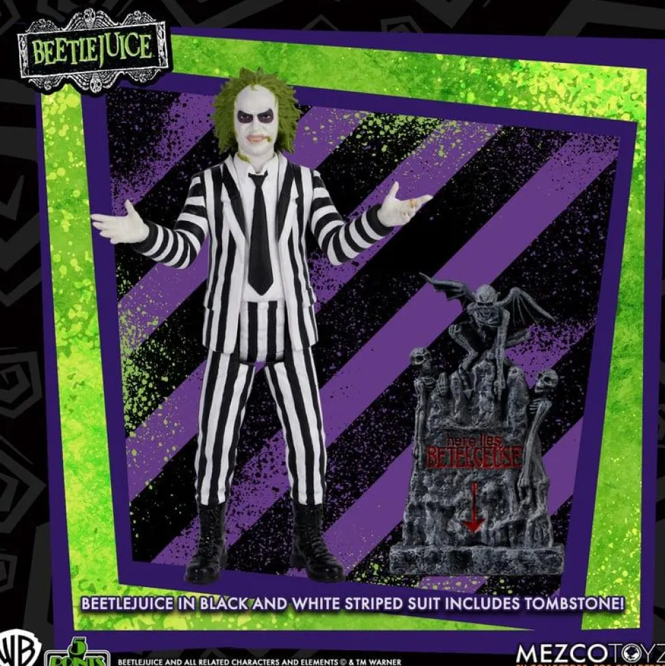 Beetlejuice (1988) - Beetlejuice 5 Points 3.75" Scale Action Figure Bundle (Set of 2)