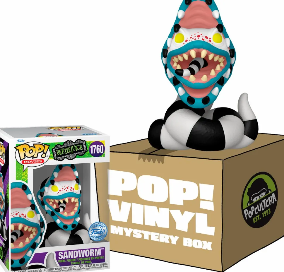 Beetlejuice - Sandworm Mystery Box (Includes Sandworm & 3 Exclusive Pop! Vinyl Figures)