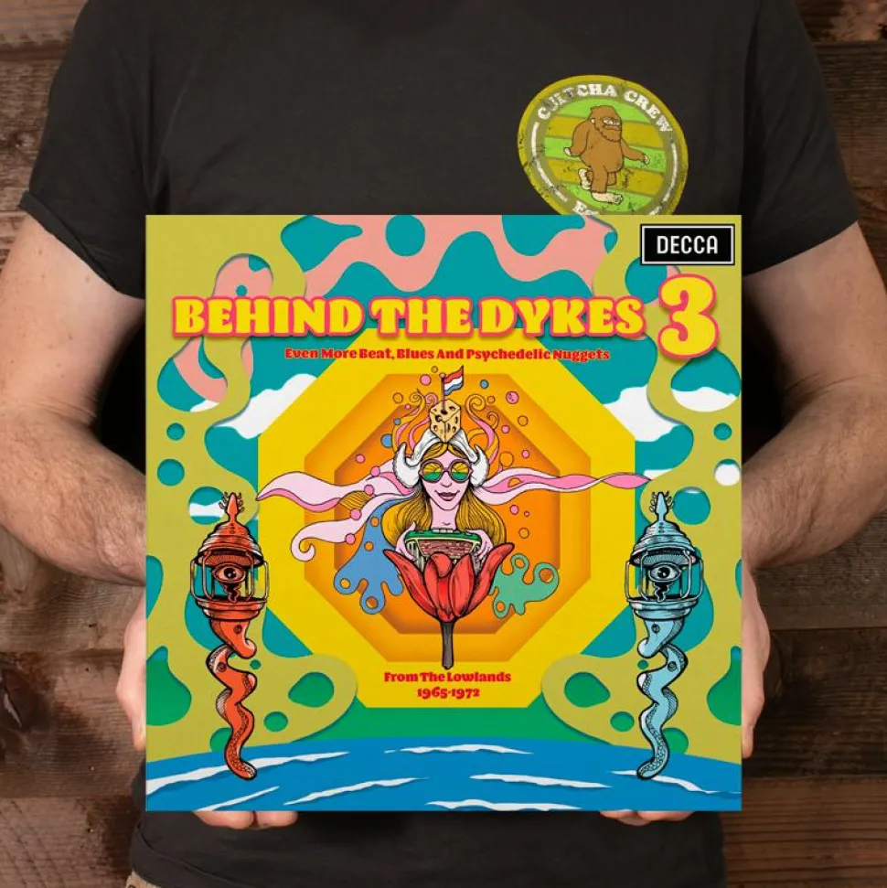 Behind the Dykes 3: Even More Beat, Blues and Psychedelic Nuggets from the Lowlands 1965-1972 2xLP Vinyl Record (2023 Record Store Day Exclusive Blue & Red Coloured Vinyl)
