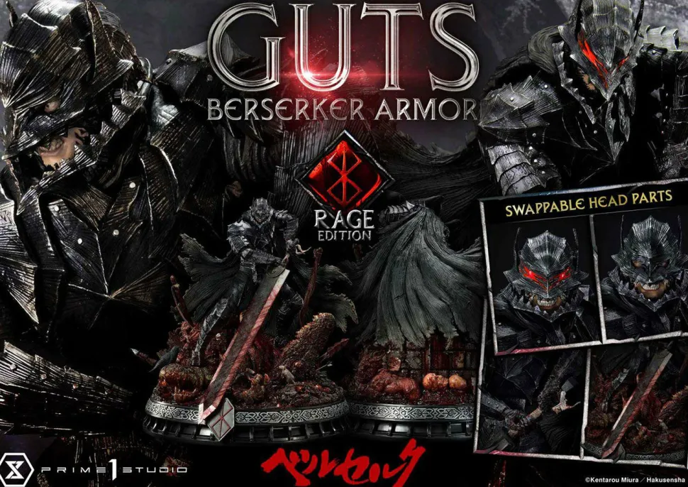Berserk - Guts Berserker Armour Rage Edition 1/4 Scale Statue