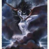 Bettie Page - Bettie Page: Carpe Noctem Fine Art Print by Olivia De Berardinis