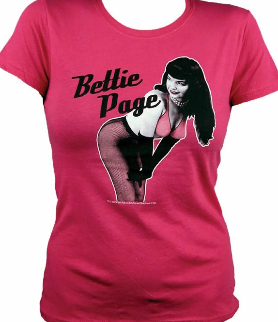 Bettie Page - Hot Pink Female T-Shirt
