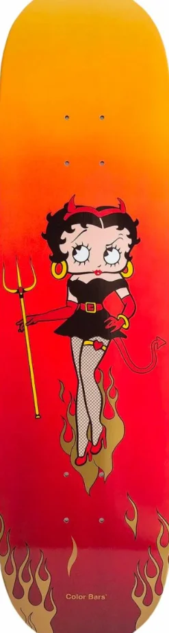 Betty Boop - Betty Boop x Color Bars Devil 8.25” Skateboard Deck (Deck Only)