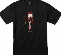 Betty Boop - Betty Boop x Color Bars Devil Black T-Shirt