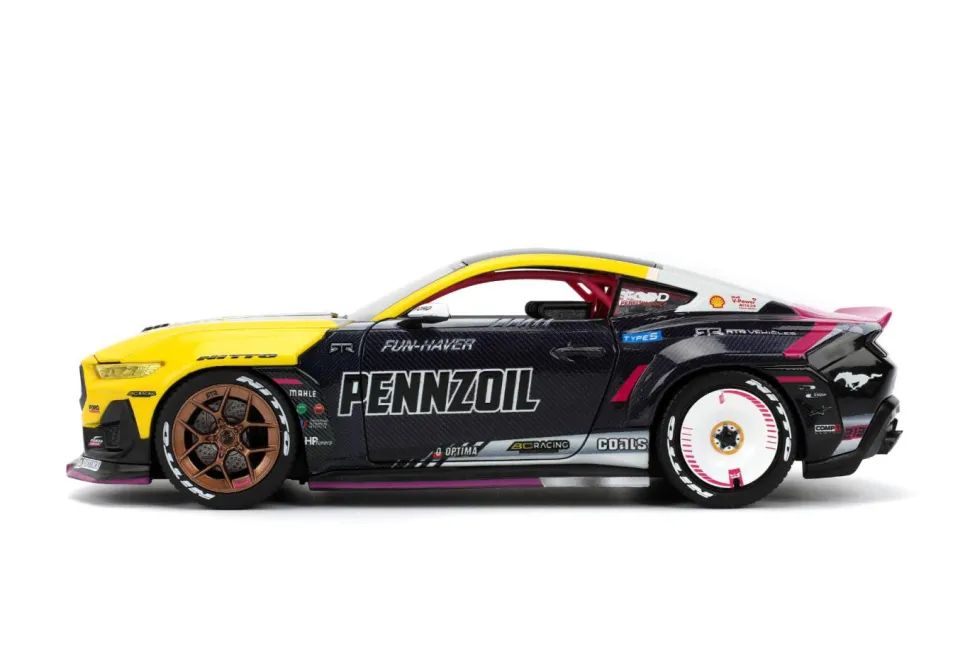 Big Time Muscle - Ben Hobson 2024 Ford Mustang RTR Racing 1/24th Scale Die-Cast Vehicle Replica
