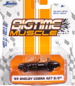 Big Time Muscle - Black & Gold 1965 Shelby Cobra 427 S/C 1/64th Scale Die-Cast Vehicle Replica (Wave 22)