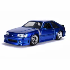 Big Time Muscle - Cobalt Blue 1989 Ford Mustang GT 1/24th Scale Die-Cast Vehicle Replica