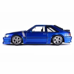 Big Time Muscle - Cobalt Blue 1989 Ford Mustang GT 1/24th Scale Die-Cast Vehicle Replica