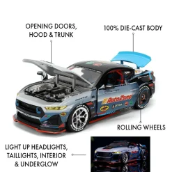 Big Time Muscle - James Deane's 2024 Ford Mustang RTR Racing 1/24th Scale Die-Cast Vehicle Replica