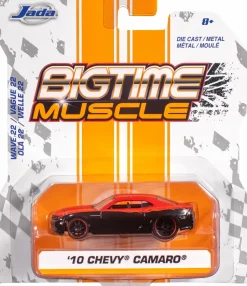 Big Time Muscle - Red & Black 2010 Chevy Camaro 1/64th Scale Die-Cast Vehicle Replica (Wave 22)