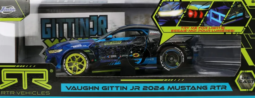 Big Time Muscle - Vaughn Gittin Jr 2024 Ford Mustang RTR Racing 1/24th Scale Die-Cast Vehicle Replica