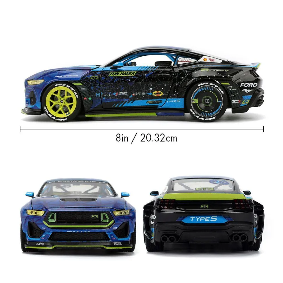 Big Time Muscle - Vaughn Gittin Jr 2024 Ford Mustang RTR Racing 1/24th Scale Die-Cast Vehicle Replica