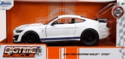 Big Time Muscle - White 2020 Ford Mustang Shelby GT500 1/24th Scale Die-Cast Vehicle Replica