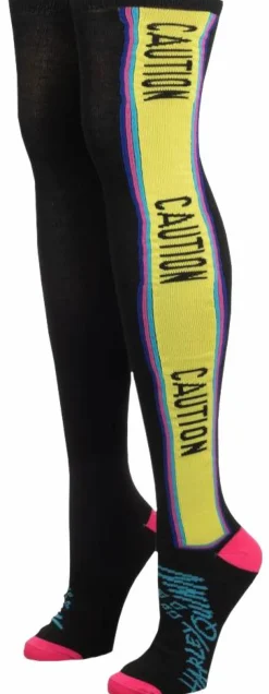 Birds of Prey (2020) - Over the Knee Caution Women’s Socks (One Size)