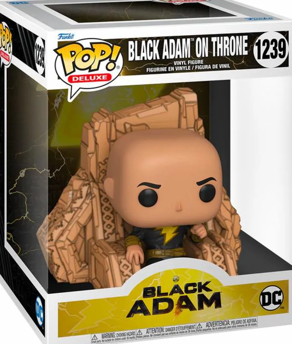 Black Adam (2022) - Black Adam on Throne Deluxe Pop! Vinyl Figure
